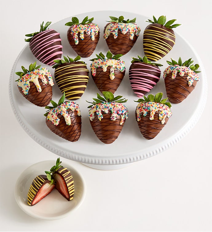 Sundae Scoops Artisan Belgian Chocolate Strawberries