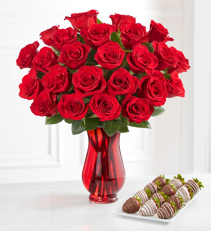 Red Roses and Berries