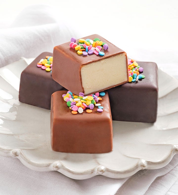 Celebration Cheesecake Bites™ with Fancy Strawberries