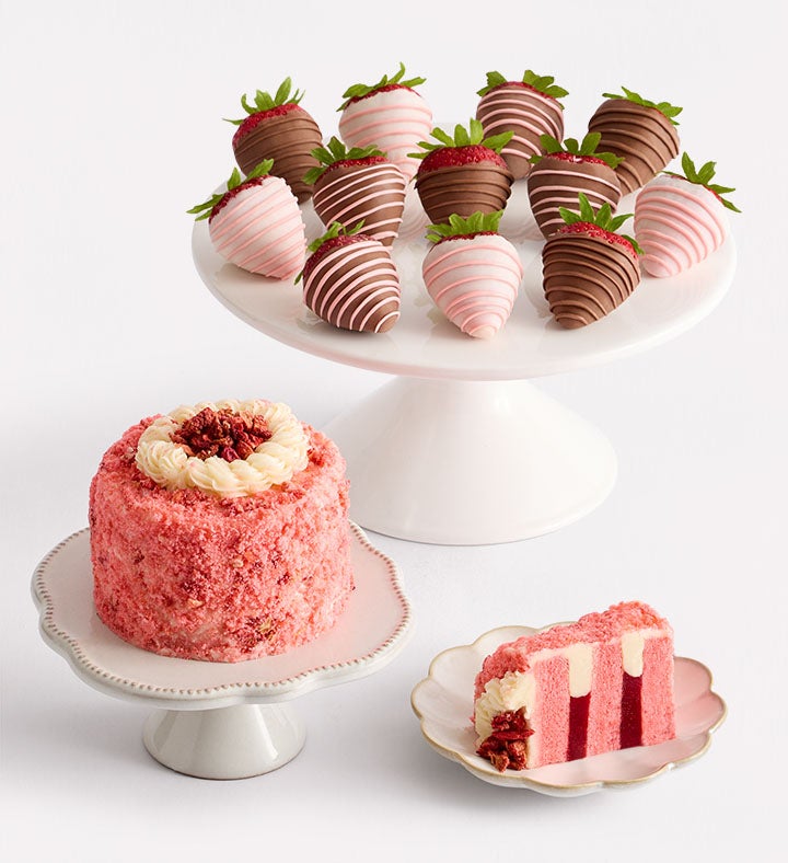 Strawberry Shortcake with Mother's Day Drizzled Strawberries